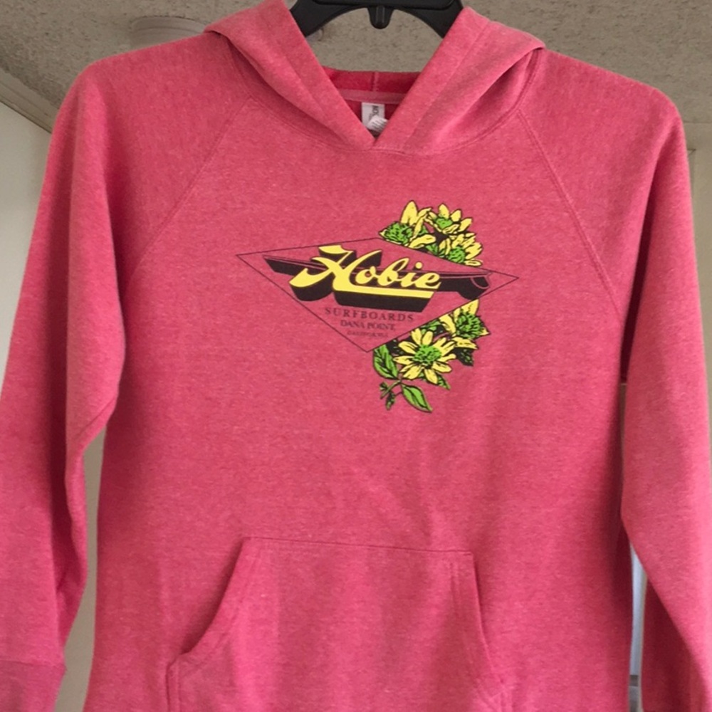 HOBIE/VERY VINTAGE—RED AUTHENTIC LOGO HOODIE